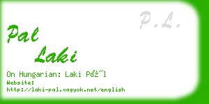 pal laki business card